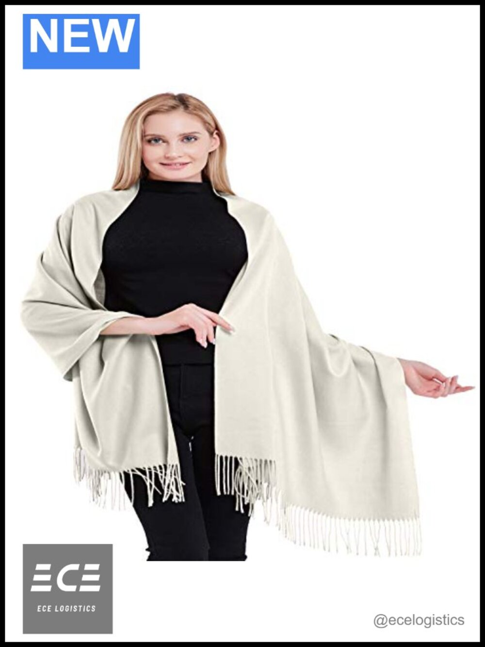 100% Cashmere Shawl Scarf Wrap Pashmina Handmade Nepal